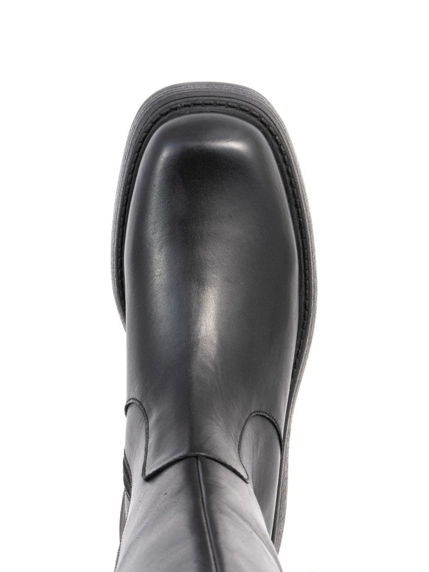 Sergio Moretti Long Boots With Sole And Side Zipper