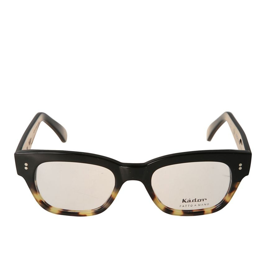 Kador Professor/N Bold Rectangular Eyeglasses With Tortoiseshell Accent