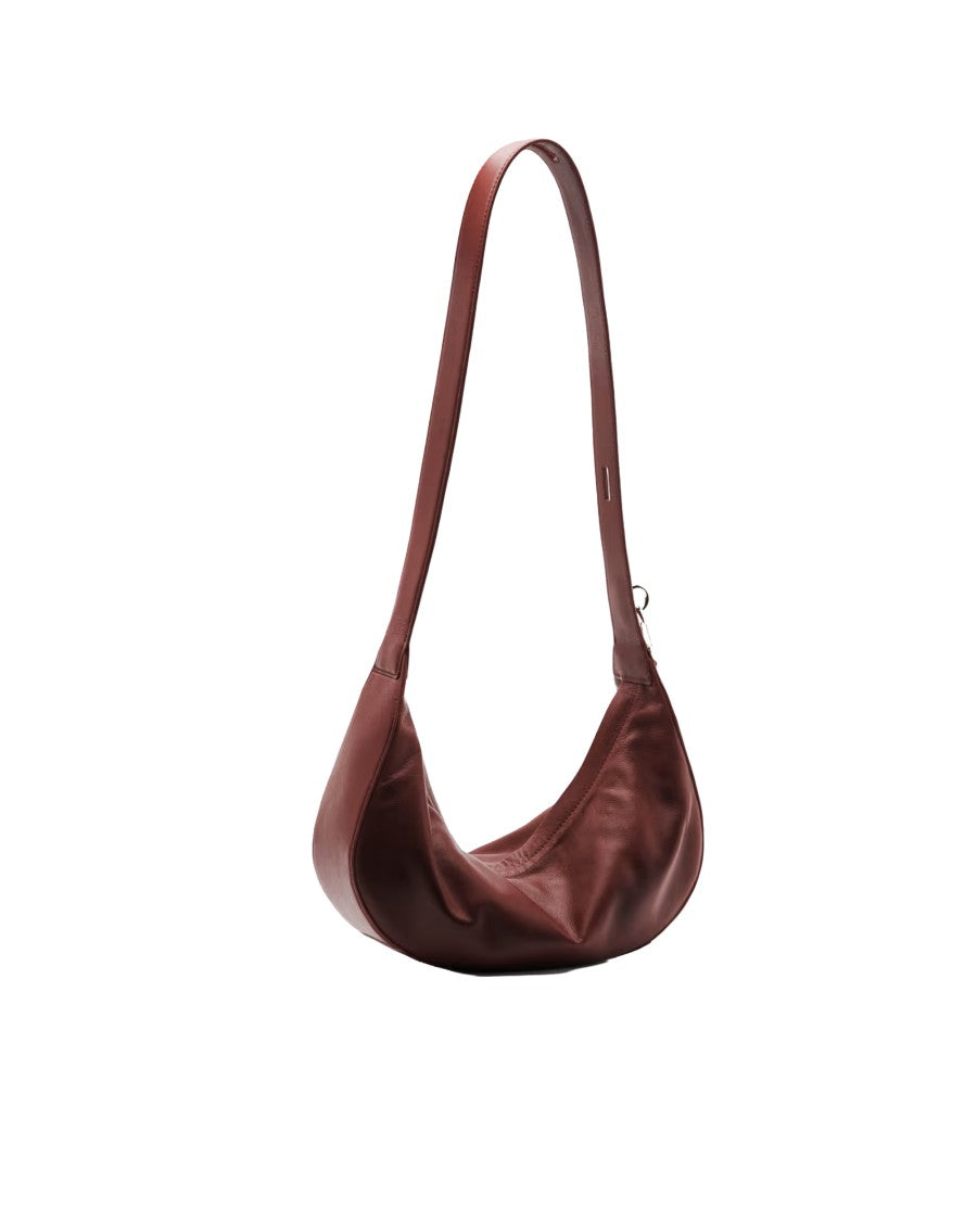 Patrizia Pepe Calfskin Leather New Moon Shoulder Bag