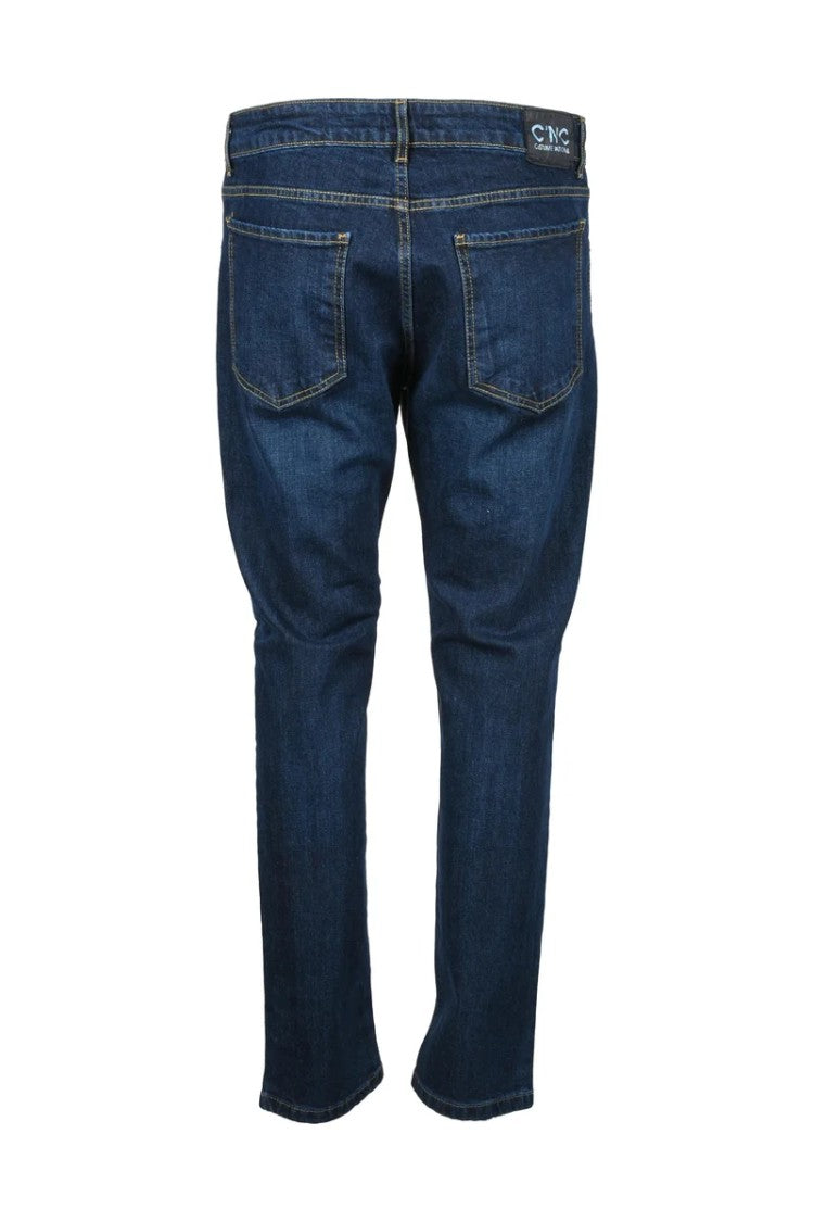 C N C Costume National Cotton Stretch Jeans - Blue
