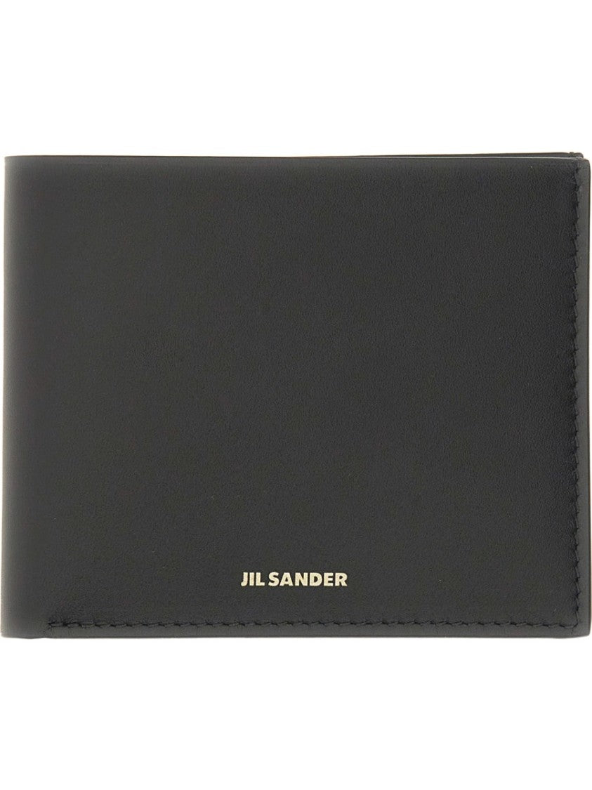 Jil Sander Zipped Wallet In Calf Leather