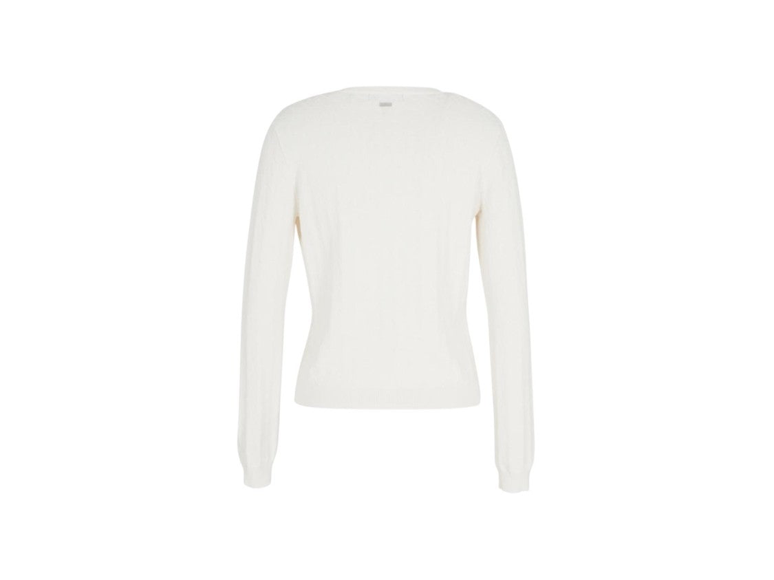 Armani Exchange Cream Knit Sweater