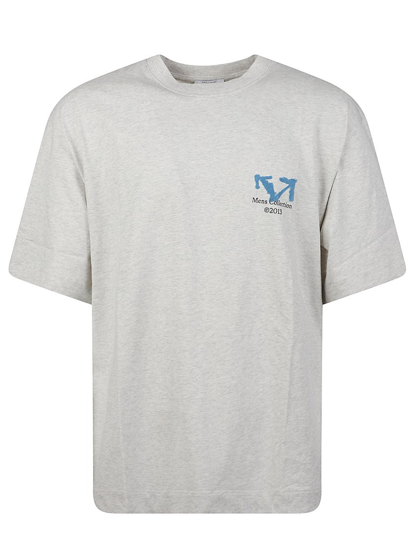Off-White Blue Half Arrow Cotton T-Shirt