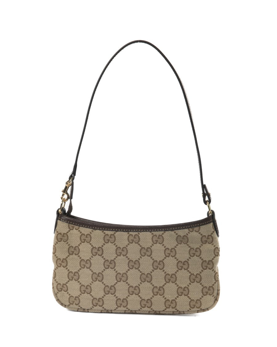 Gucci Brown Gg Supreme Small Canvas Shoulder Bag