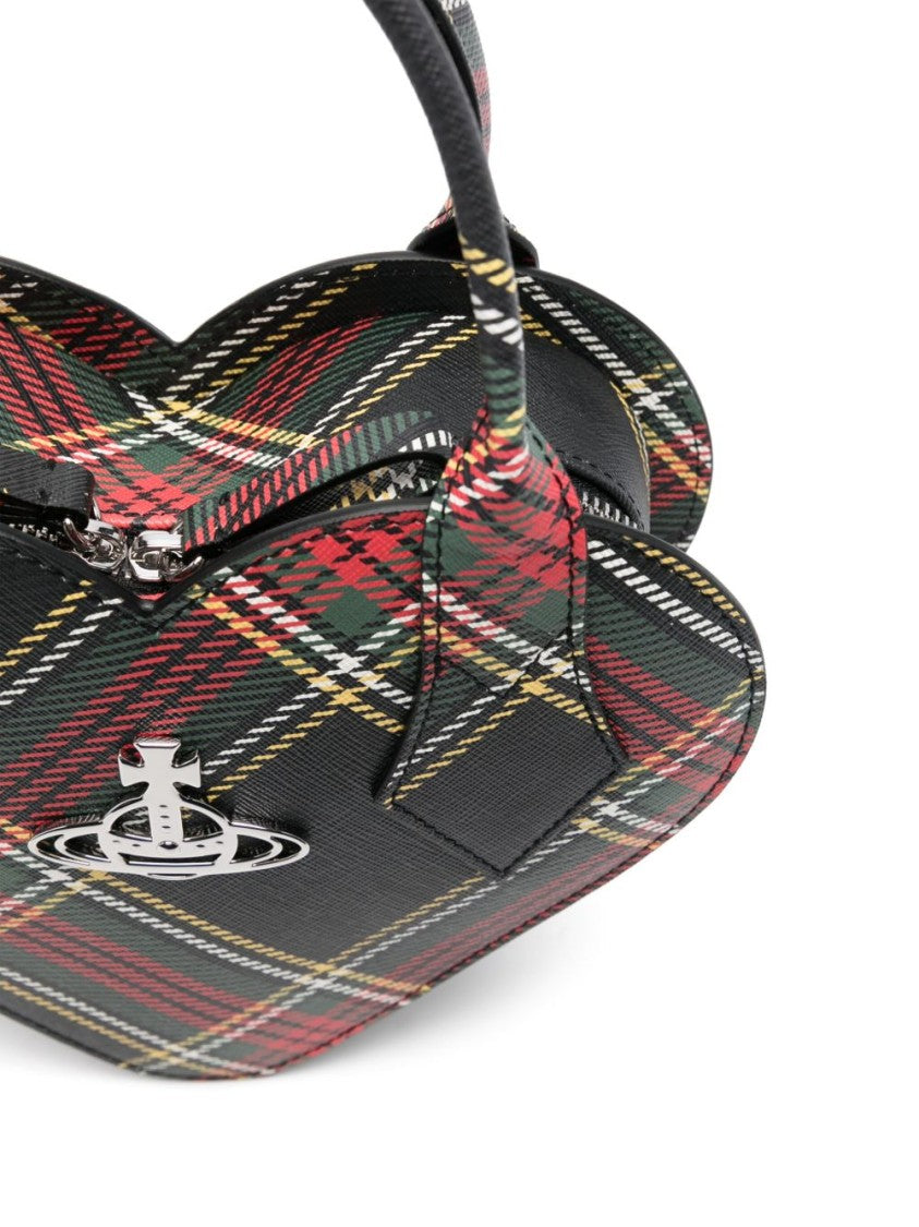 Vivienne Westwood Heart-Shaped Bag With Classic Check Pattern
