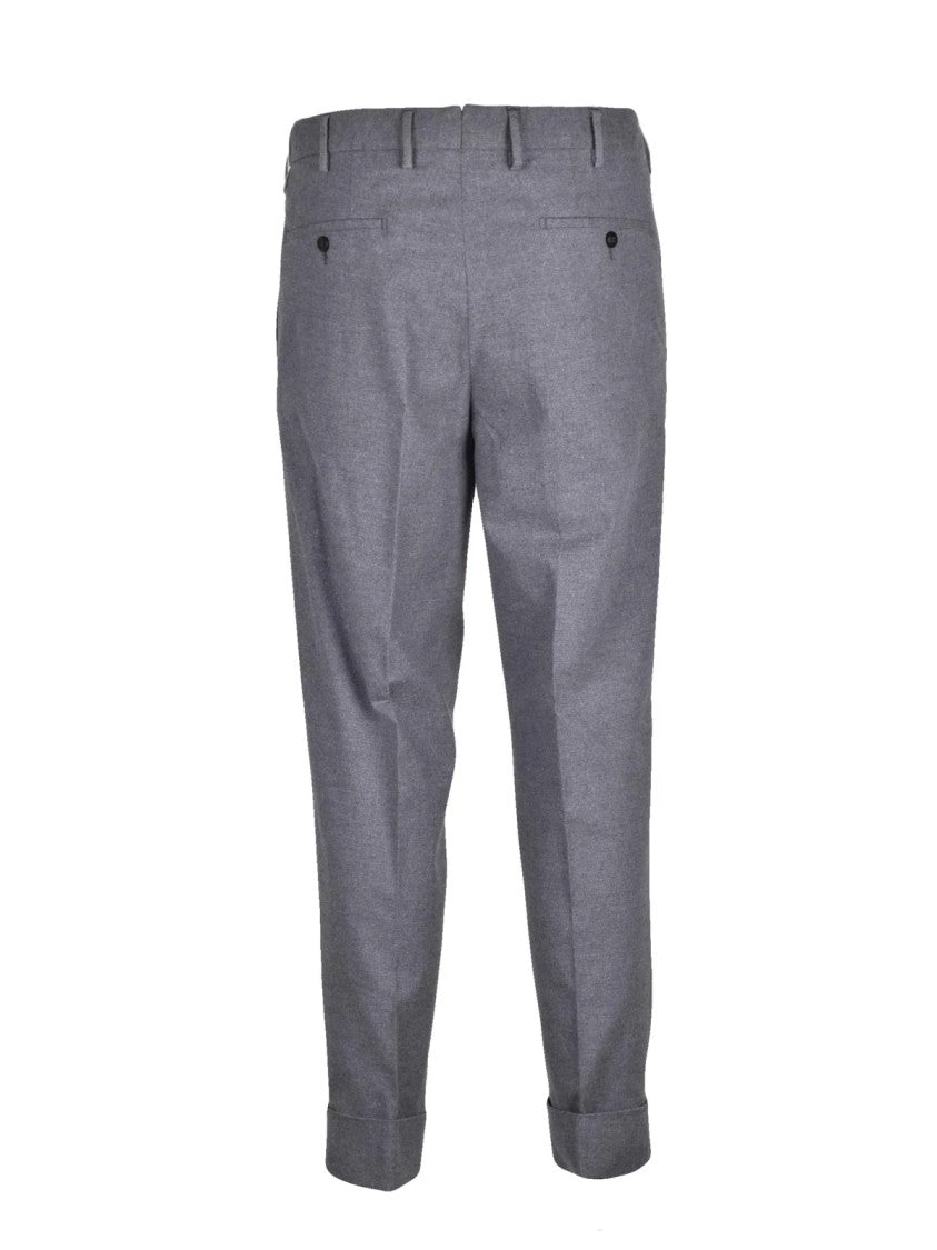 L.B.M. 1911 Grey Stretch Cotton Formal Pants