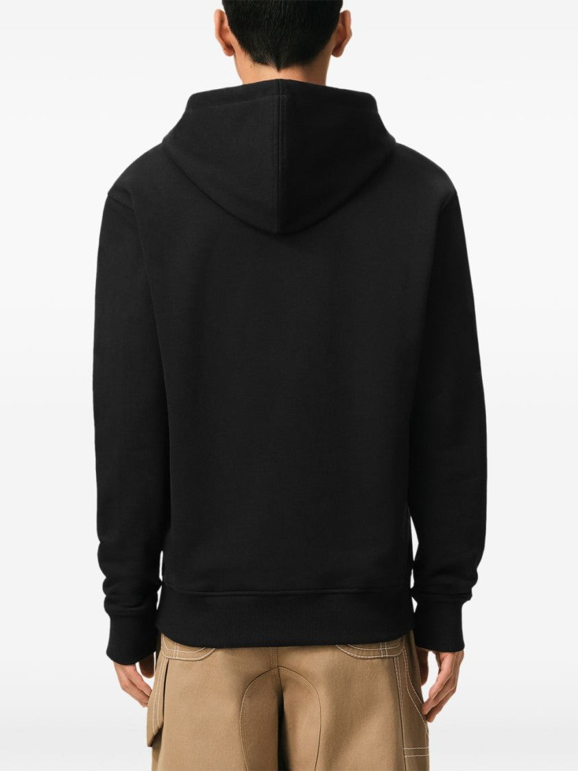 Ami Paris Hooded Zip-Through Sweater With Heart Embroidery
