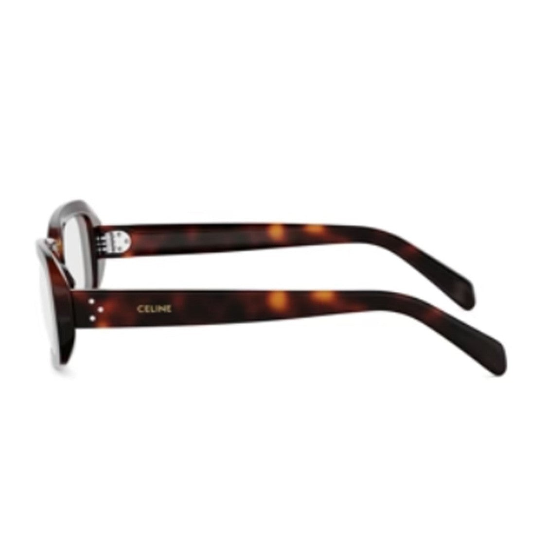 Celine Havana Three Dots Acetate Rectangular Sunglasses