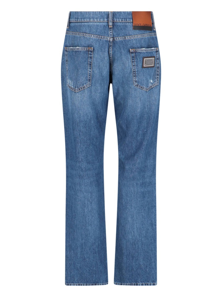 Dolce & Gabbana Straight-Leg Jeans – Blue