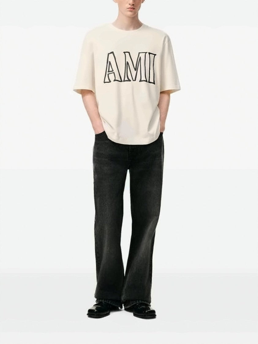 Ami Paris Relaxed Fit Cotton T-Shirt