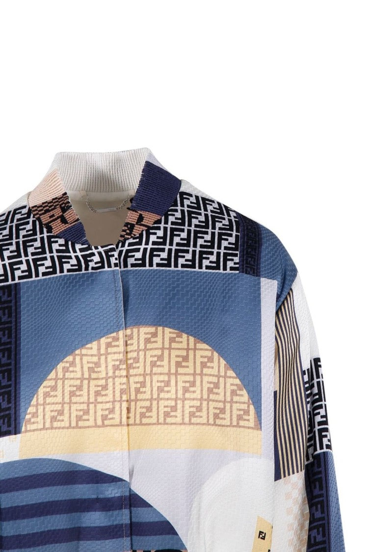 Fendi Vibrant Multicolour Jacket With Structured Silhouette