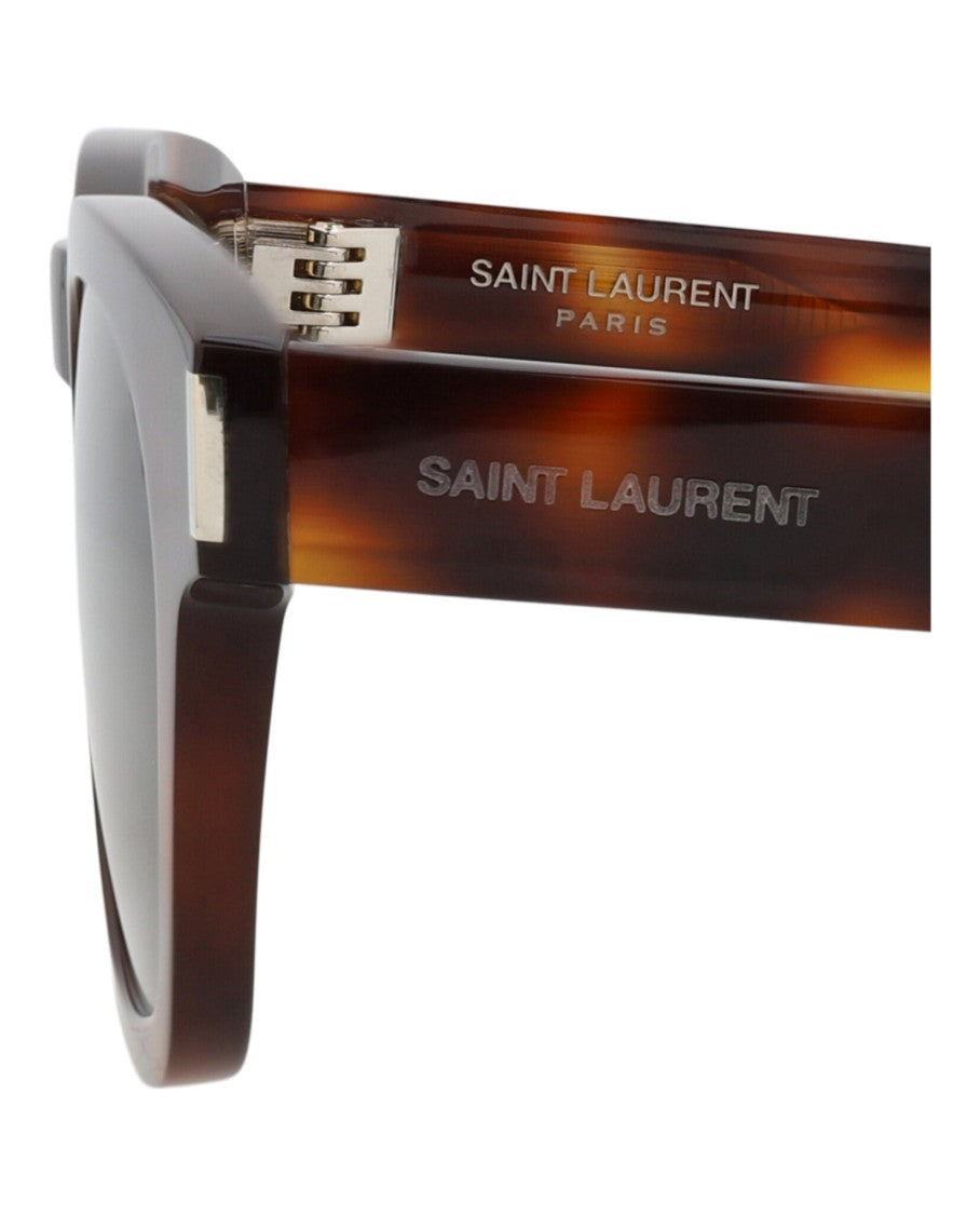Saint Laurent Round-Frame Recycled Acetate Sunglasses