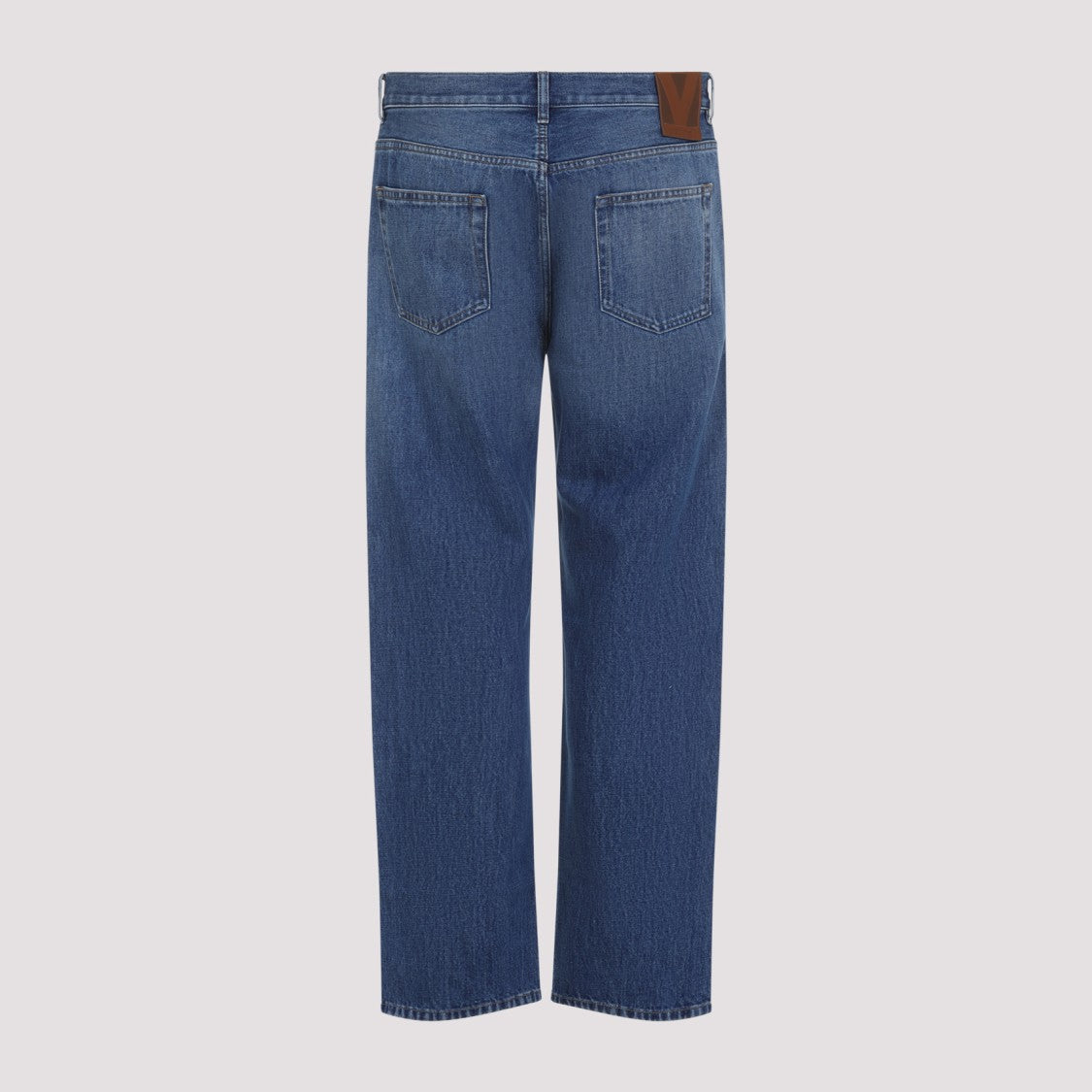 Valentino Washed Blue Cotton 5-Pocket Jeans