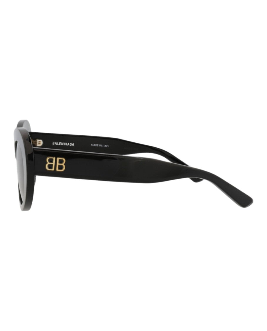 Balenciaga Round-Frame Recycled Acetate Sunglasses