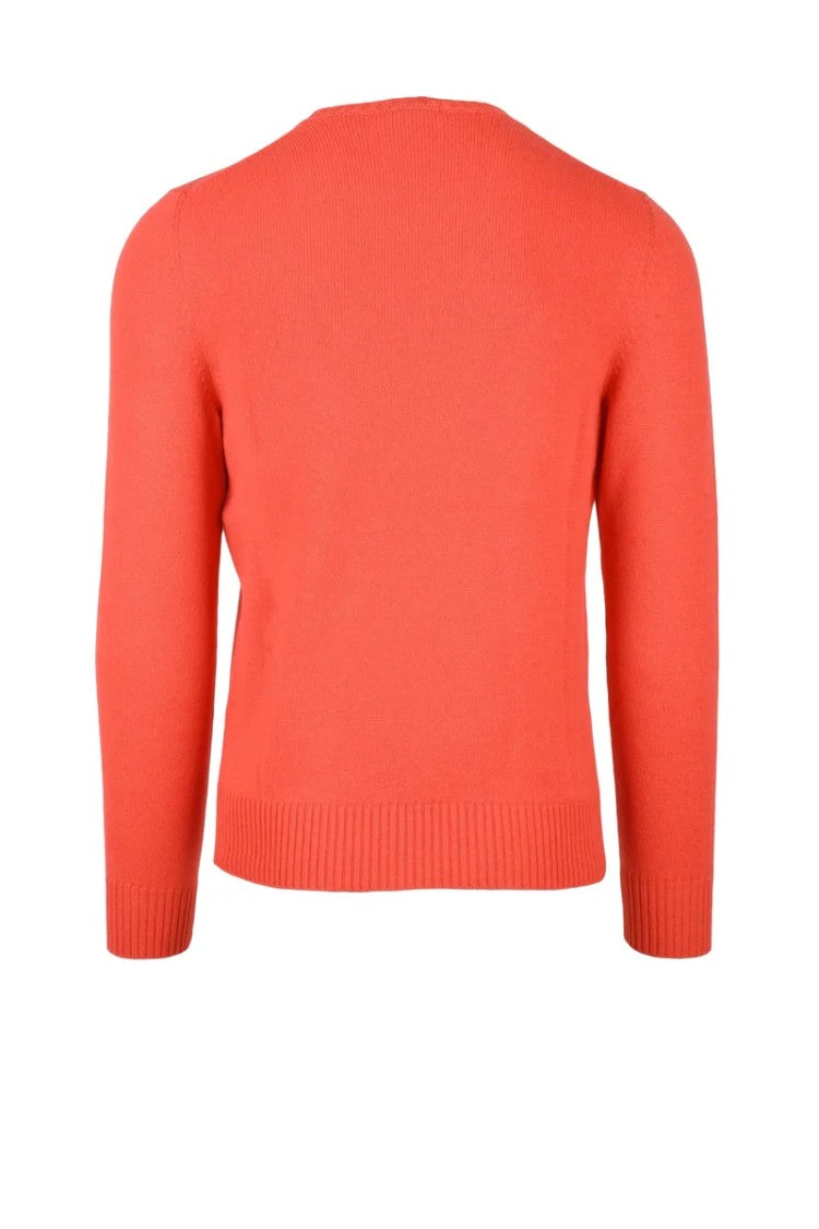 Drumohr Crew Neck Sweater Cashmere - Red