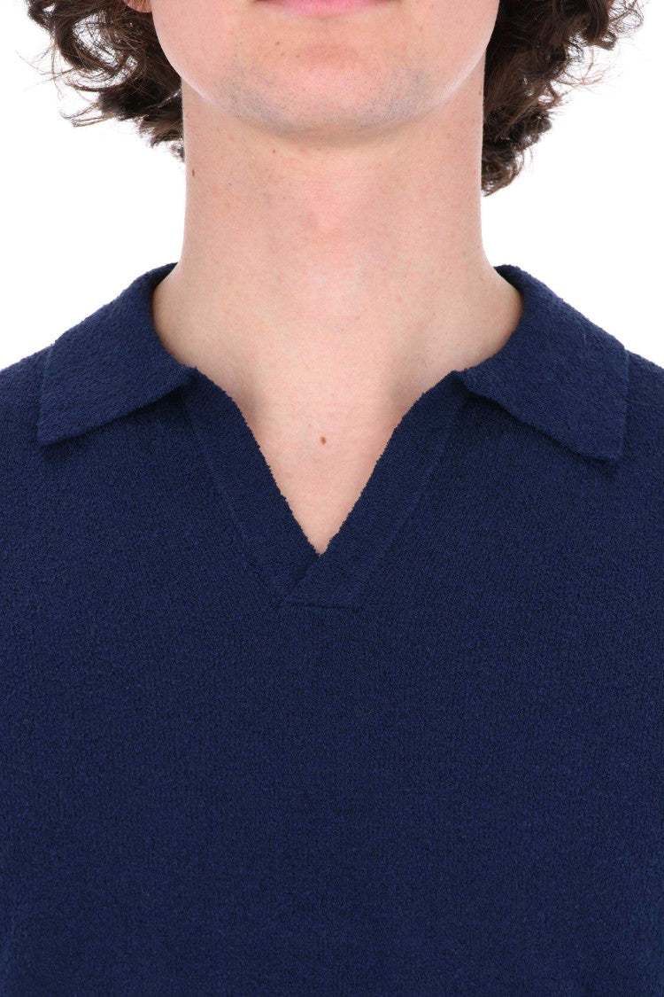 Drumohr Light Cotton Toweling Polo Shirt