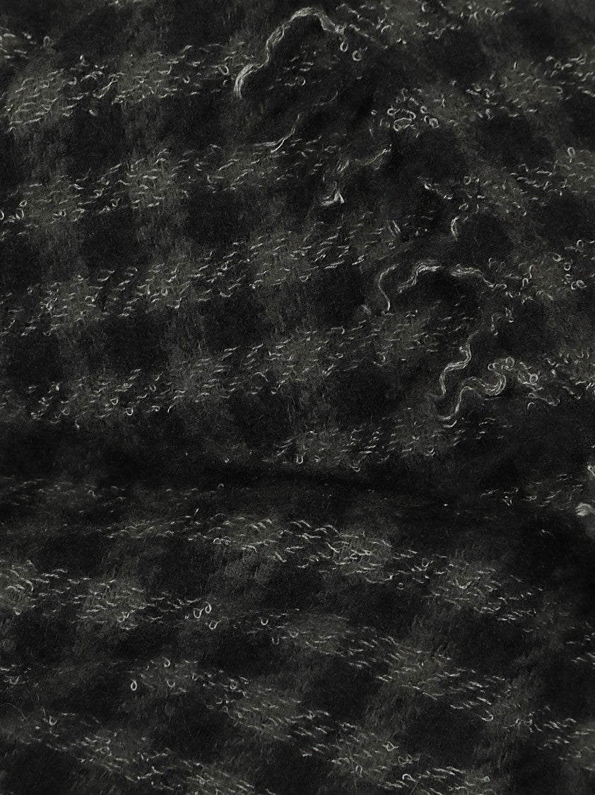 Faliero Sarti Cashmere-Silk Blend Scarf With Fringed Detailing