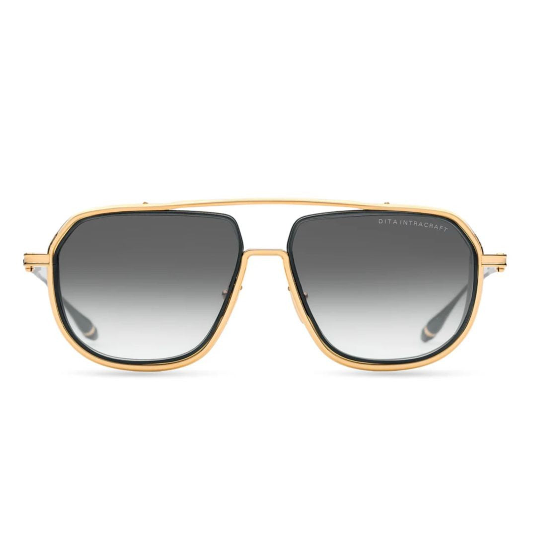 Dita Intracraft Bold Geometric Sunglasses With Gradient Grey Lenses