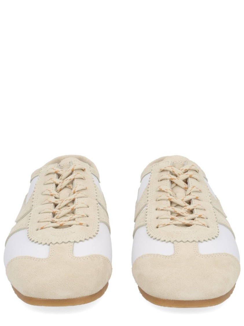 Dries Van Noten Low-Profile Leather Suede Sneakers