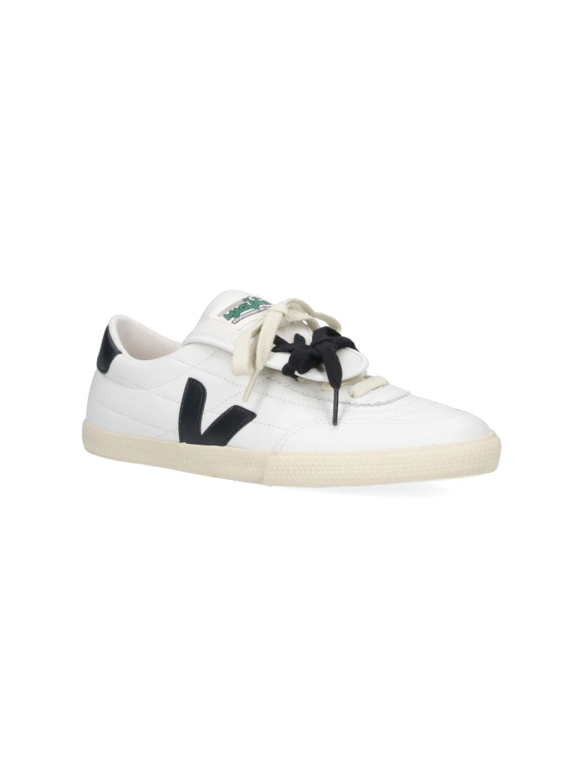 Veja White Panenka Leather Low-Top Sneakers