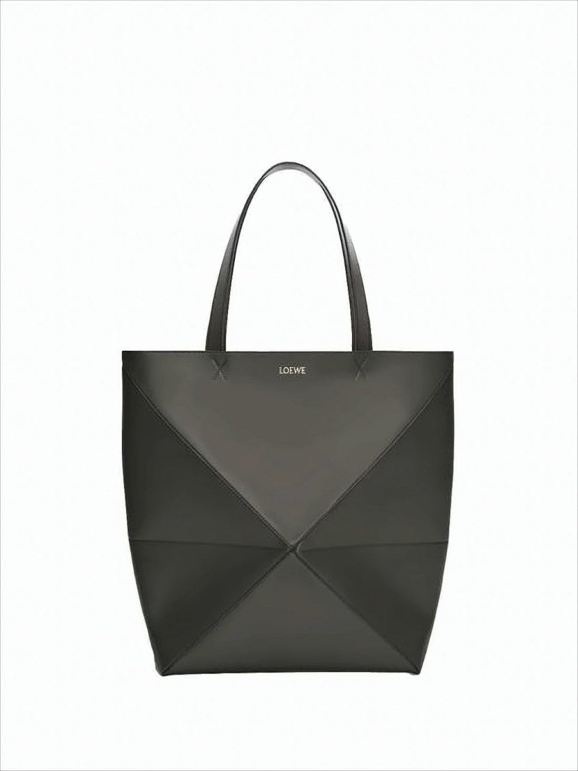 Loewe Geometric Design Calf Leather Shoulder Bag