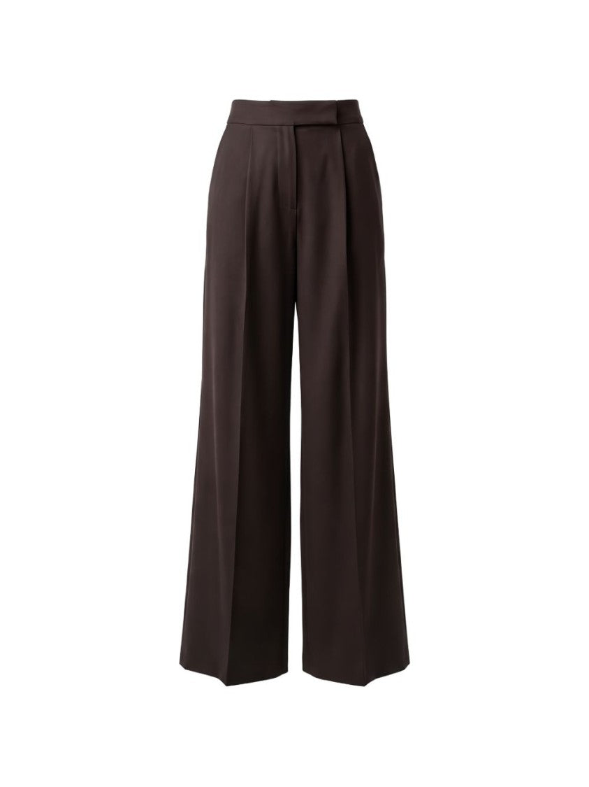 Max Mara Wide-Leg Tailored Trousers With High Waist And Pleated Detail