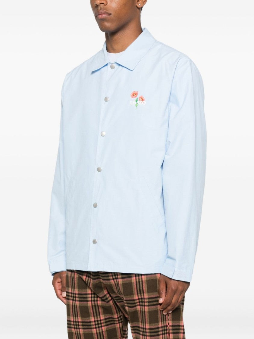 Kenzo Blue Floral Print Button Jacket