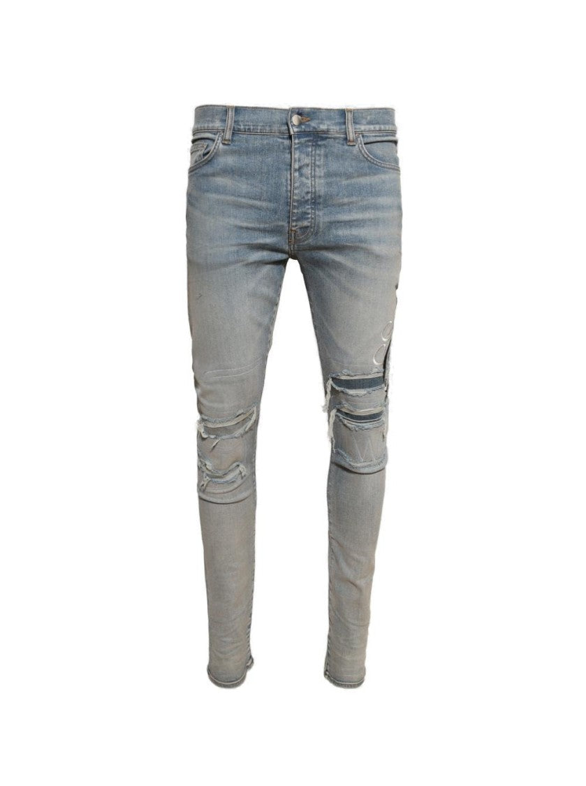 Amiri Music Note Skinny Jean Antique Indigo