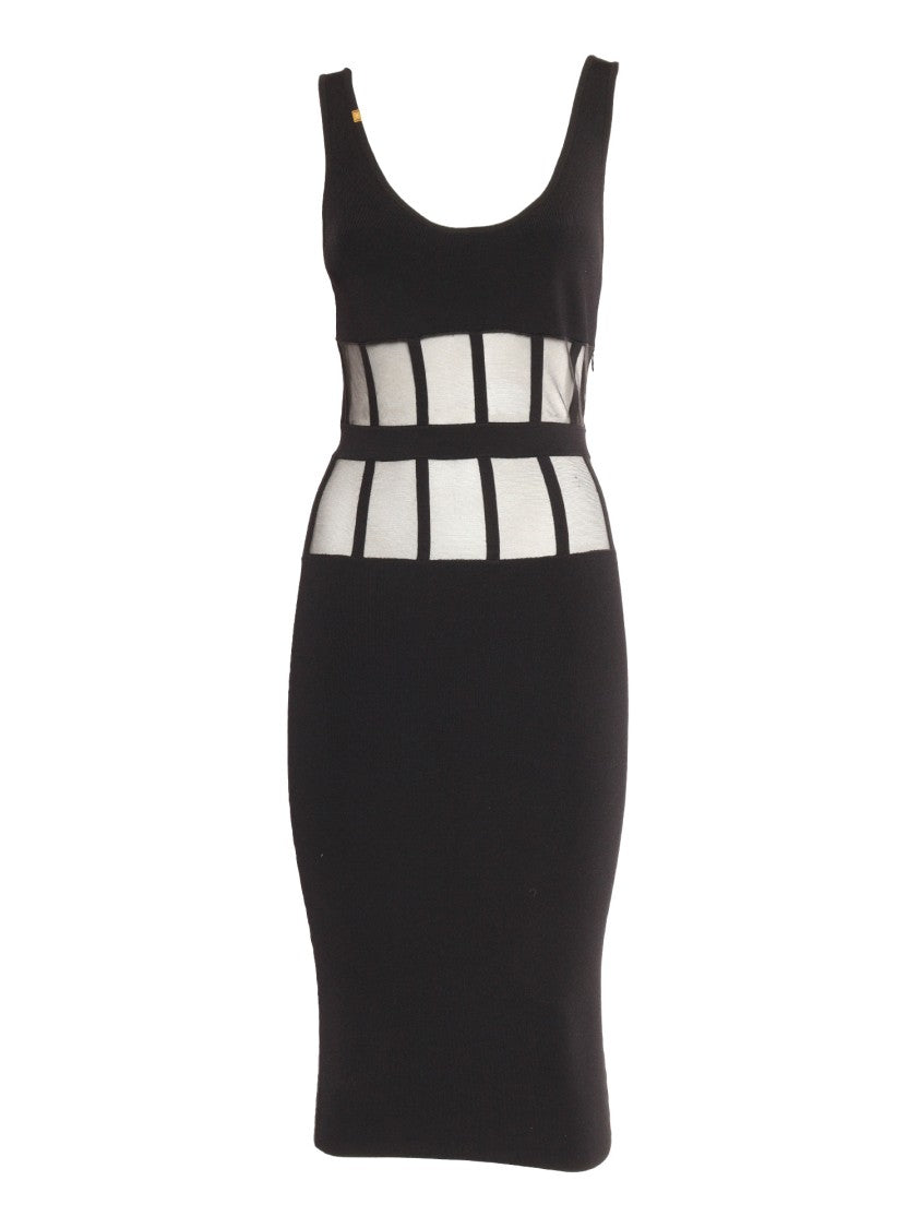 Elisabetta Franchi Form-Fitting Knit Midi Dress