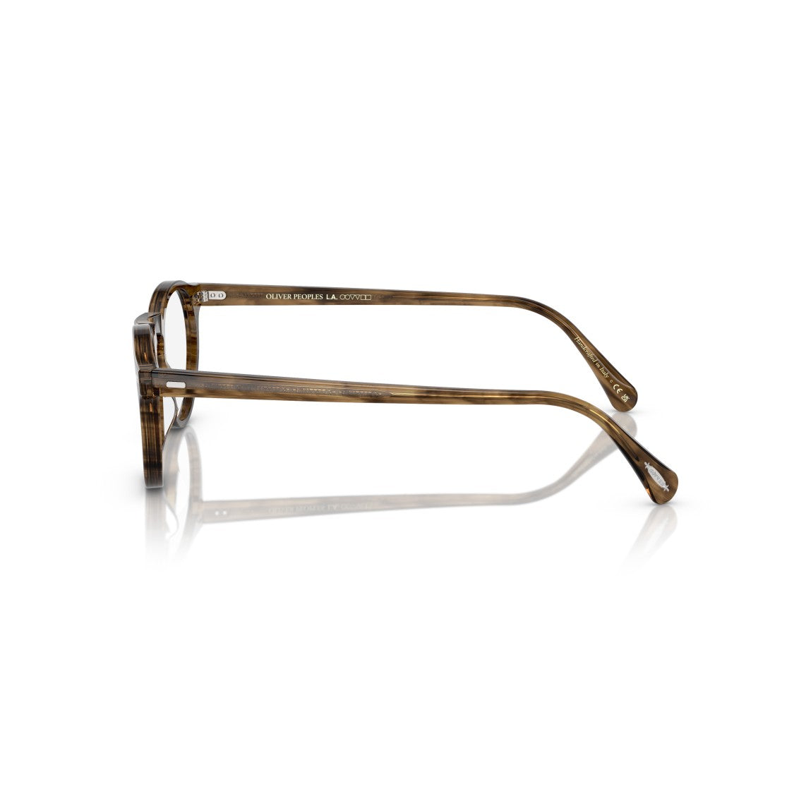 Oliver Peoples Round Acetate Eyeglasses With Tortoiseshell Pattern