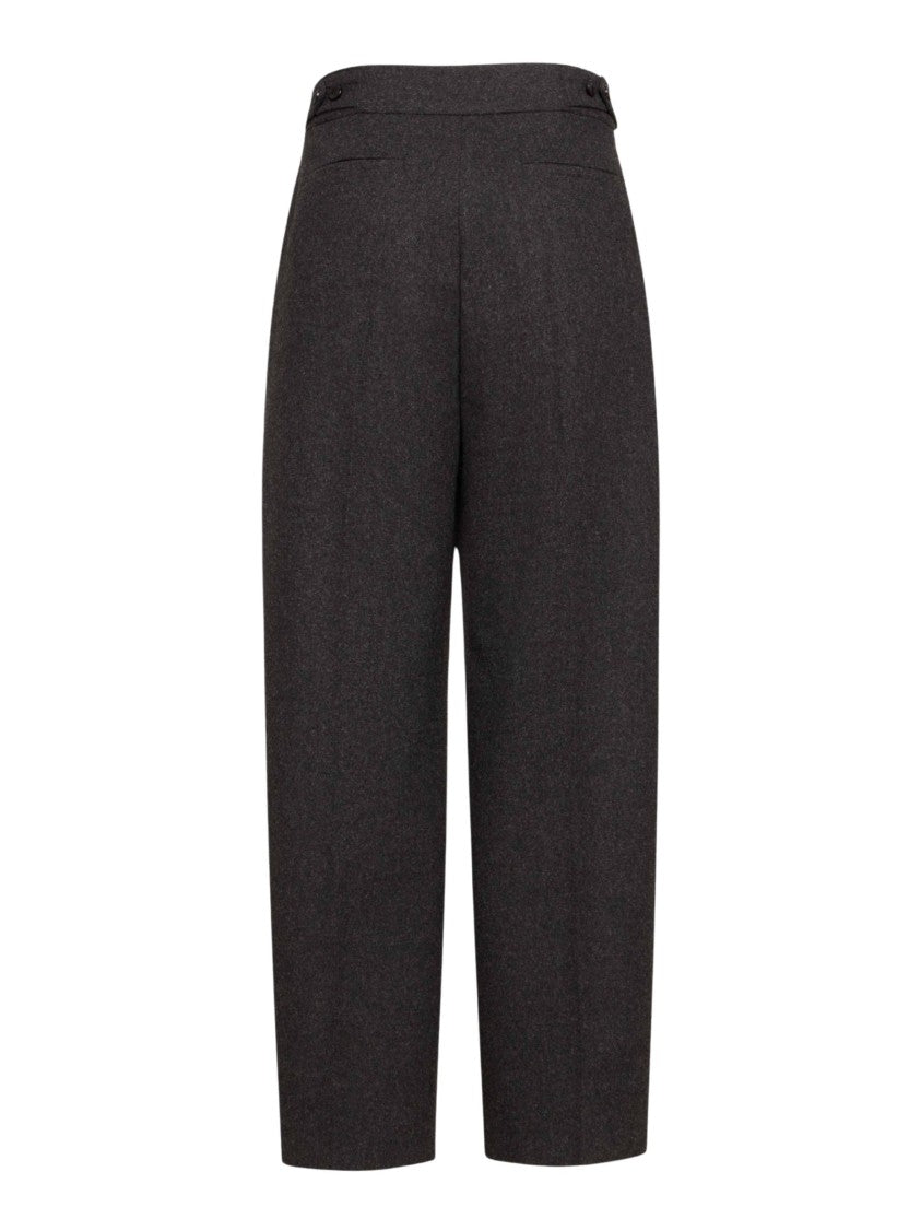 Alaïa Tailored Grey Trousers With High Waist