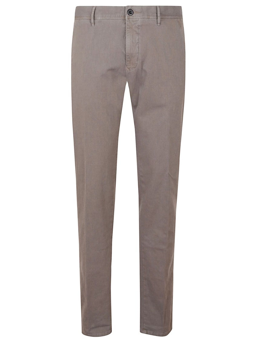 Incotex Tailored Fit Cotton Pants With Clean Silhouette