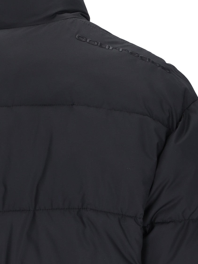 Courrèges Logo Crop Puffer Jacket – Black
