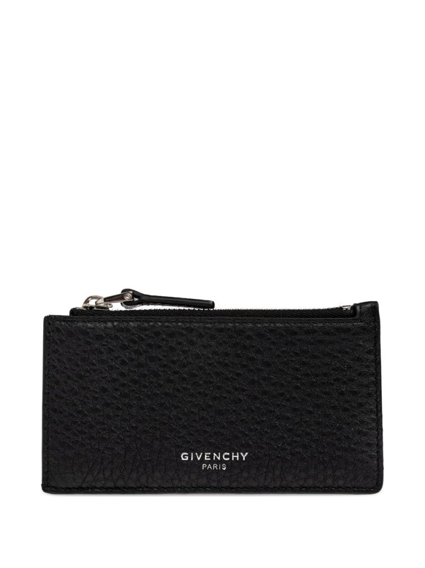 Givenchy Textured Calf Leather Wallet With Zippered Closure
