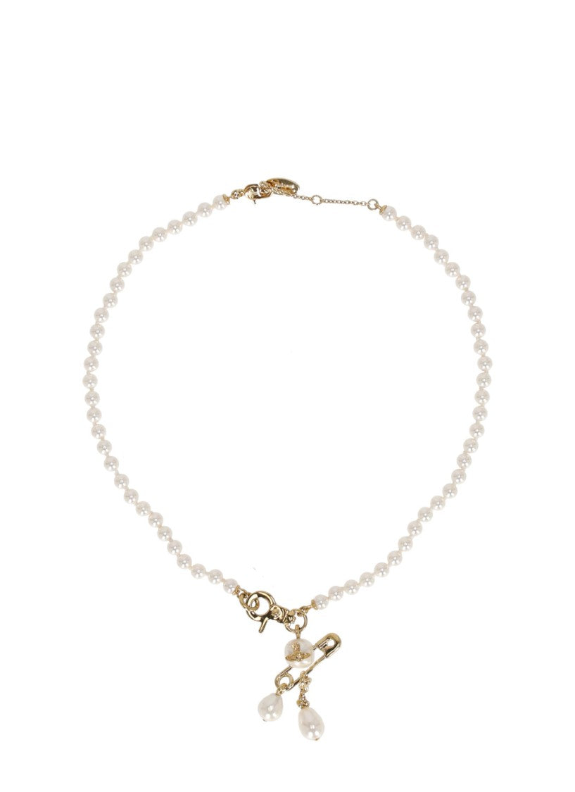 Vivienne Westwood Small Claude Pearl Necklace