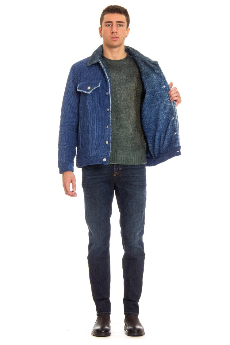 Roberto Collina Denim Trucker With Bear Lining