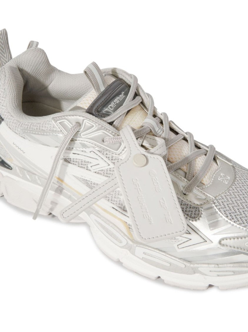 Off-White Sporty Grey And Silver Off-White Sneakers