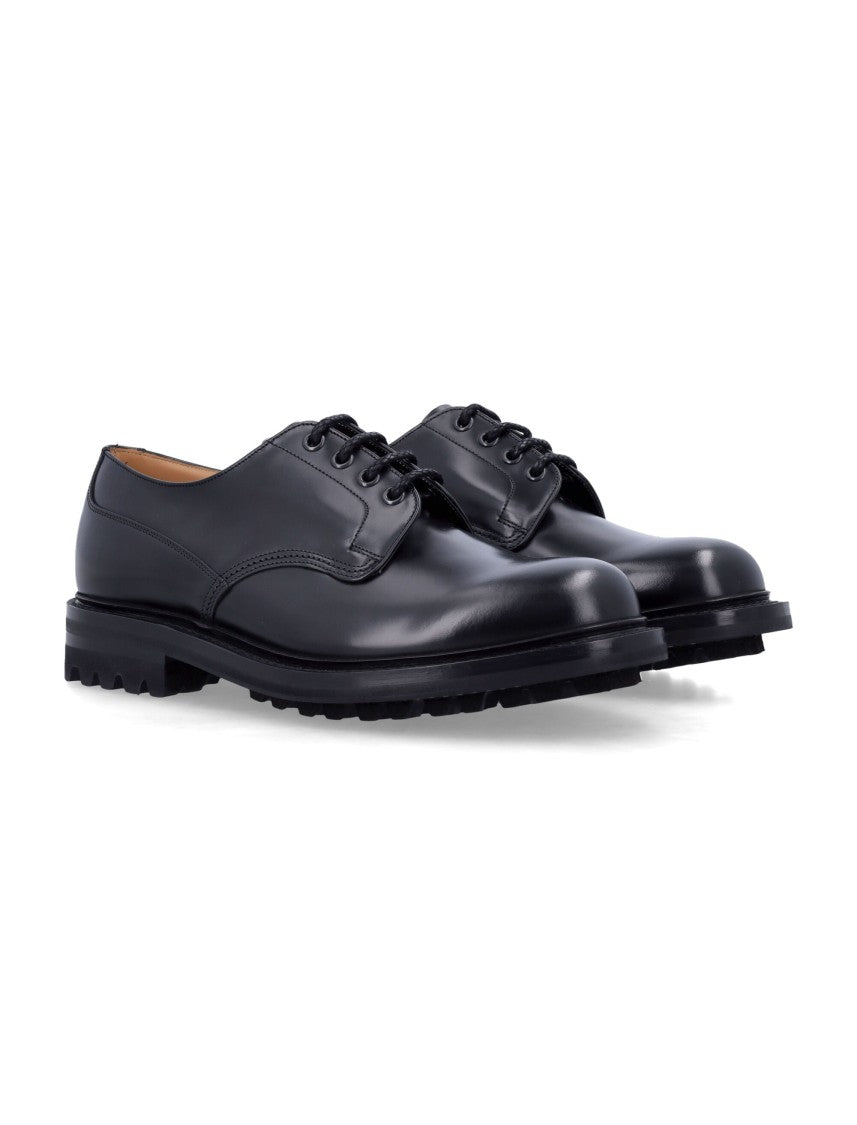 Church's Mc Neil Black Leather Lace-Up Shoe