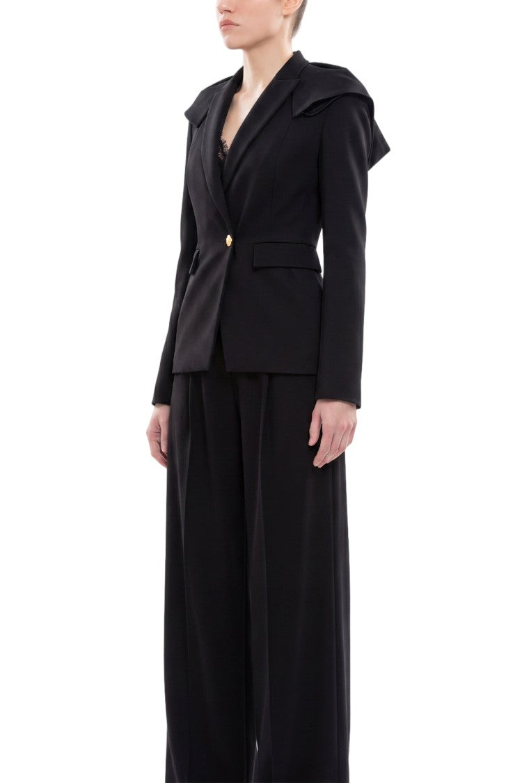 Saiid Kobeisy Ruffled Tailored Jacket