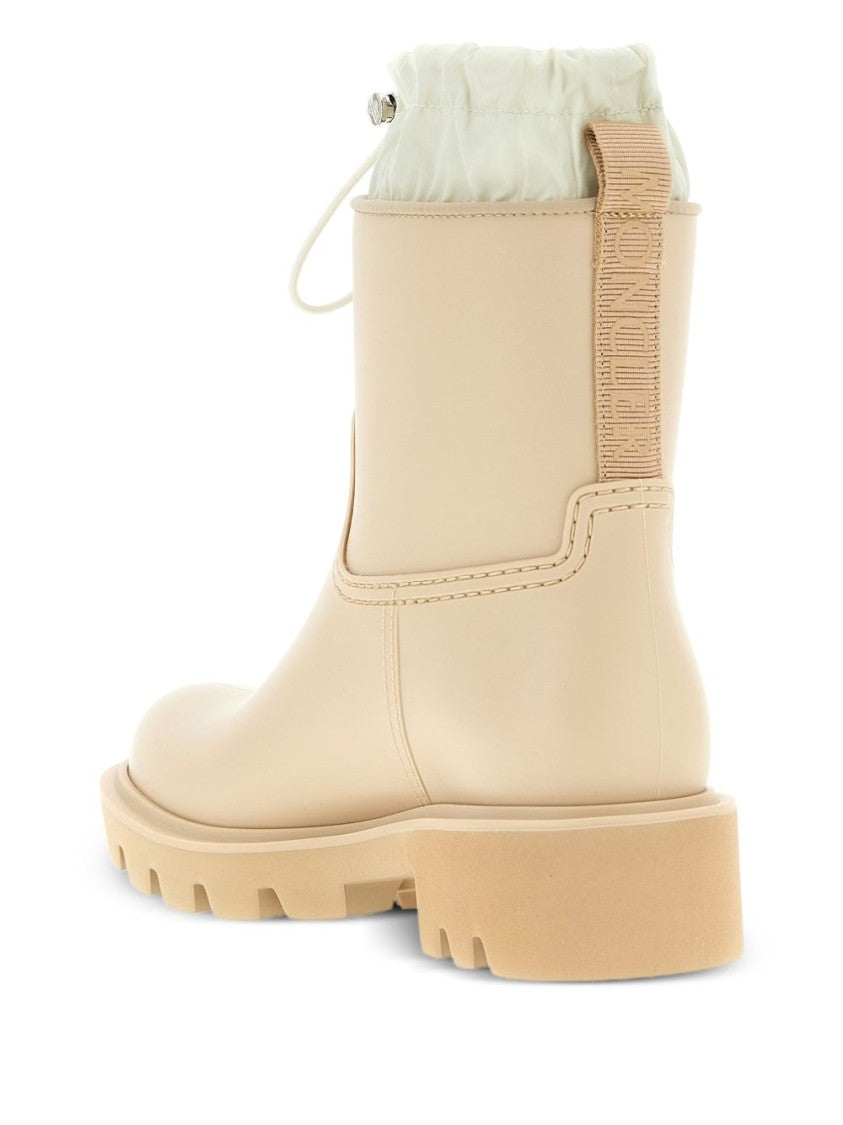 Moncler Chunky-Sole Ankle Boots With Quilted Cuff And Logo Patch