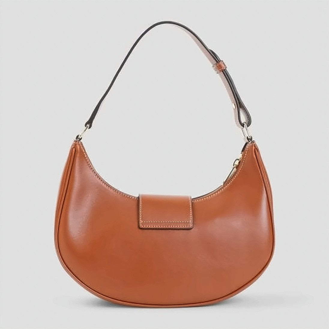 Celine Crescent-Shaped Pink Calfskin Leather Shoulder Bag