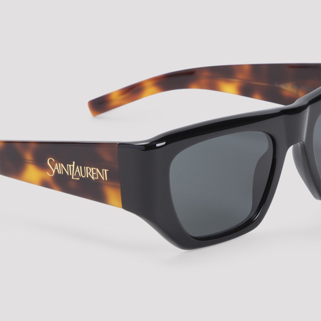 Saint Laurent Black Acetate Sunglasses