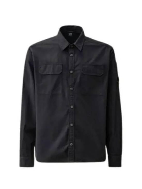 C.P. Company Long-Sleeve Classic Collar Shirt With Chest Pockets