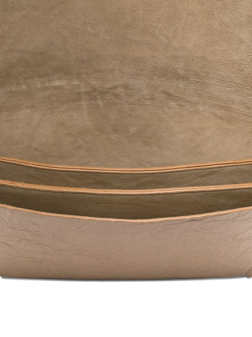 Givenchy Beige Drawstring Bag With Rectangular Patch