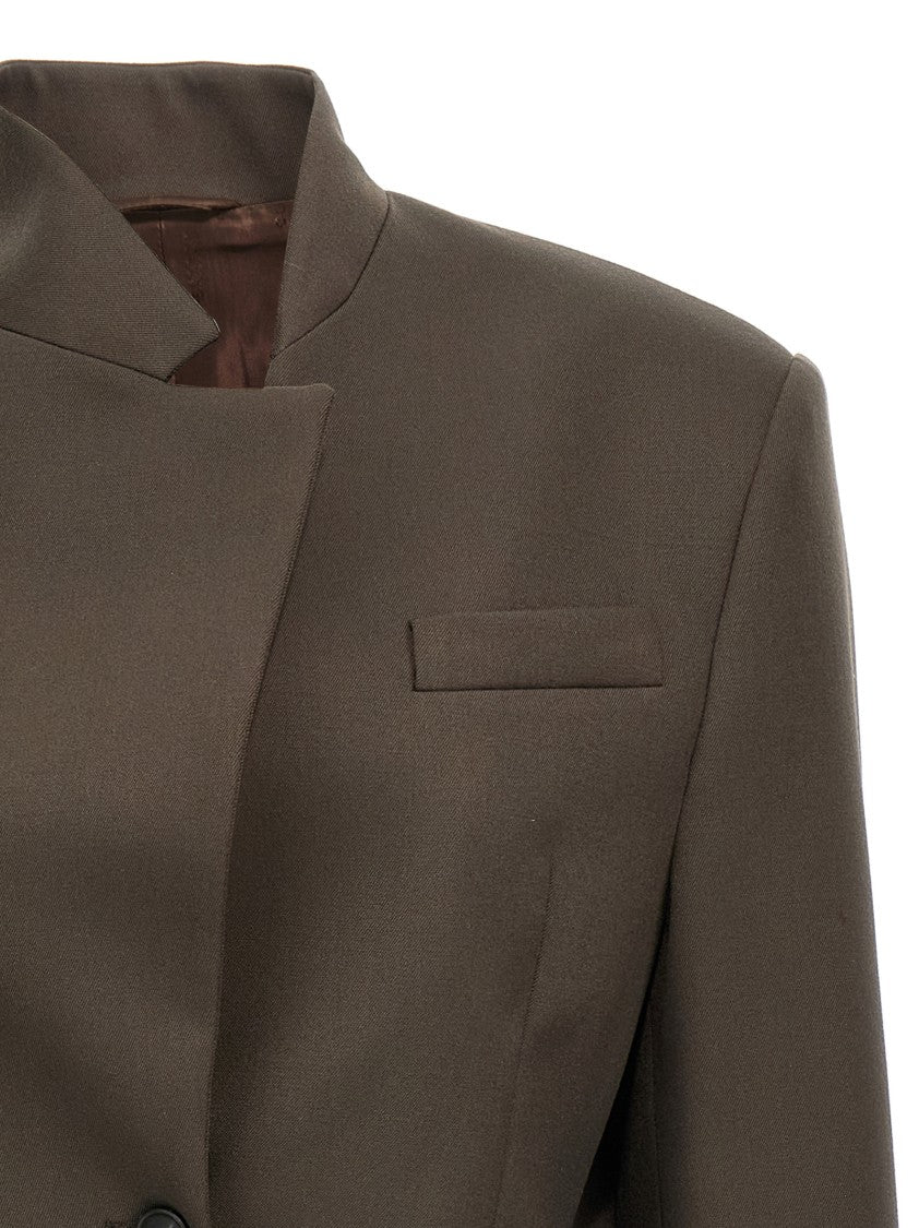 The Attico Maxi Shoulder Strap Blazer