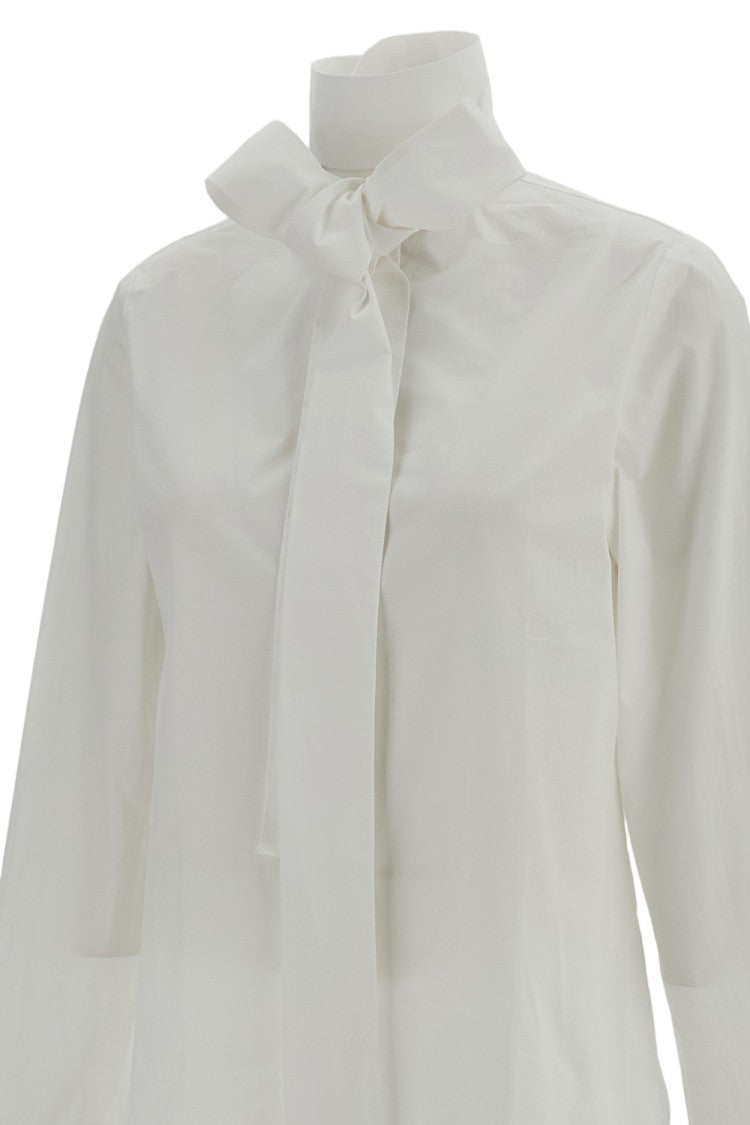 7 For All Mankind White Bow Cotton Shirt