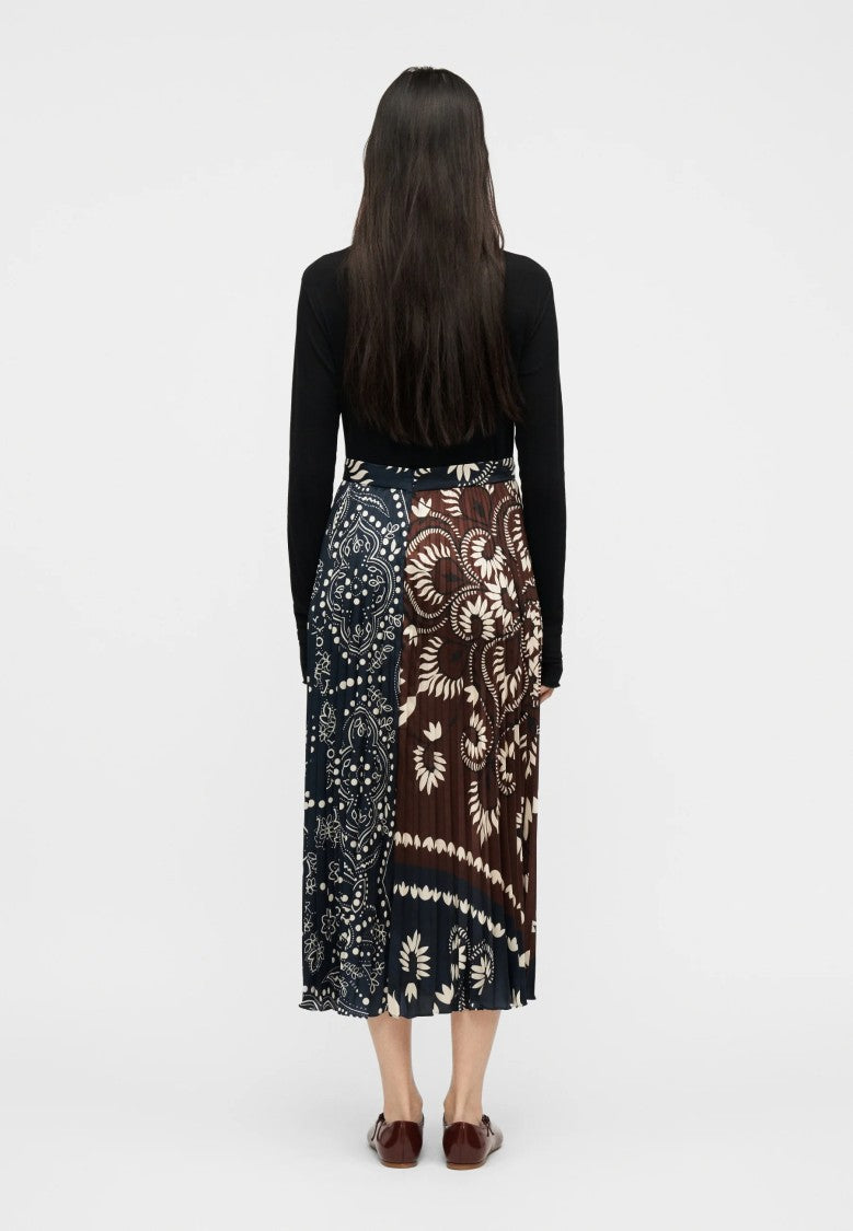 Max Mara Cuoio Brown Viscose Blend Skirt