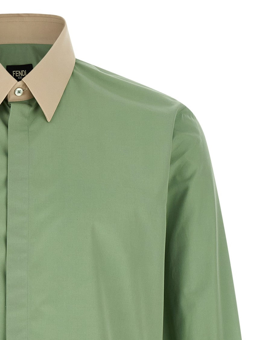 Fendi Contrast Collar Shirt
