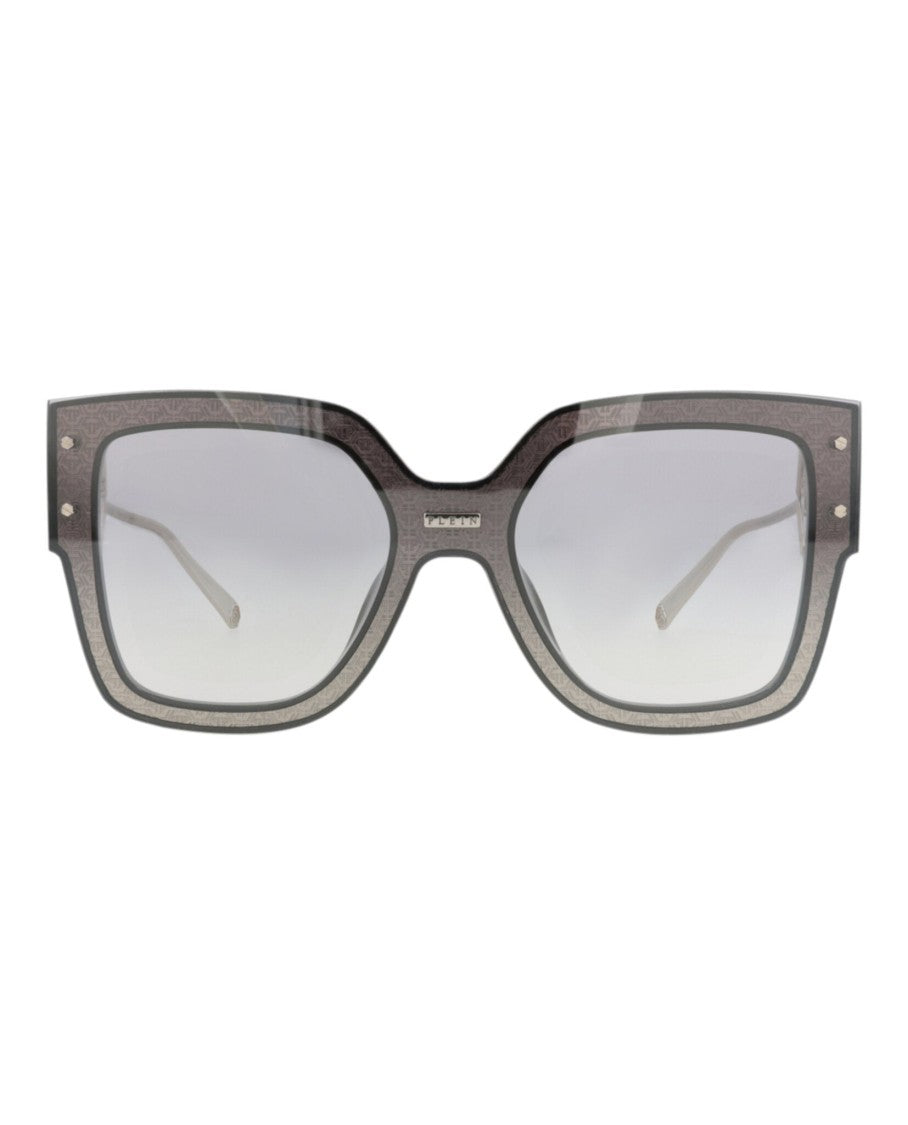 Philipp Plein Square-Frame Acetate Sunglasses With Gradient Lenses And Iconic Logo