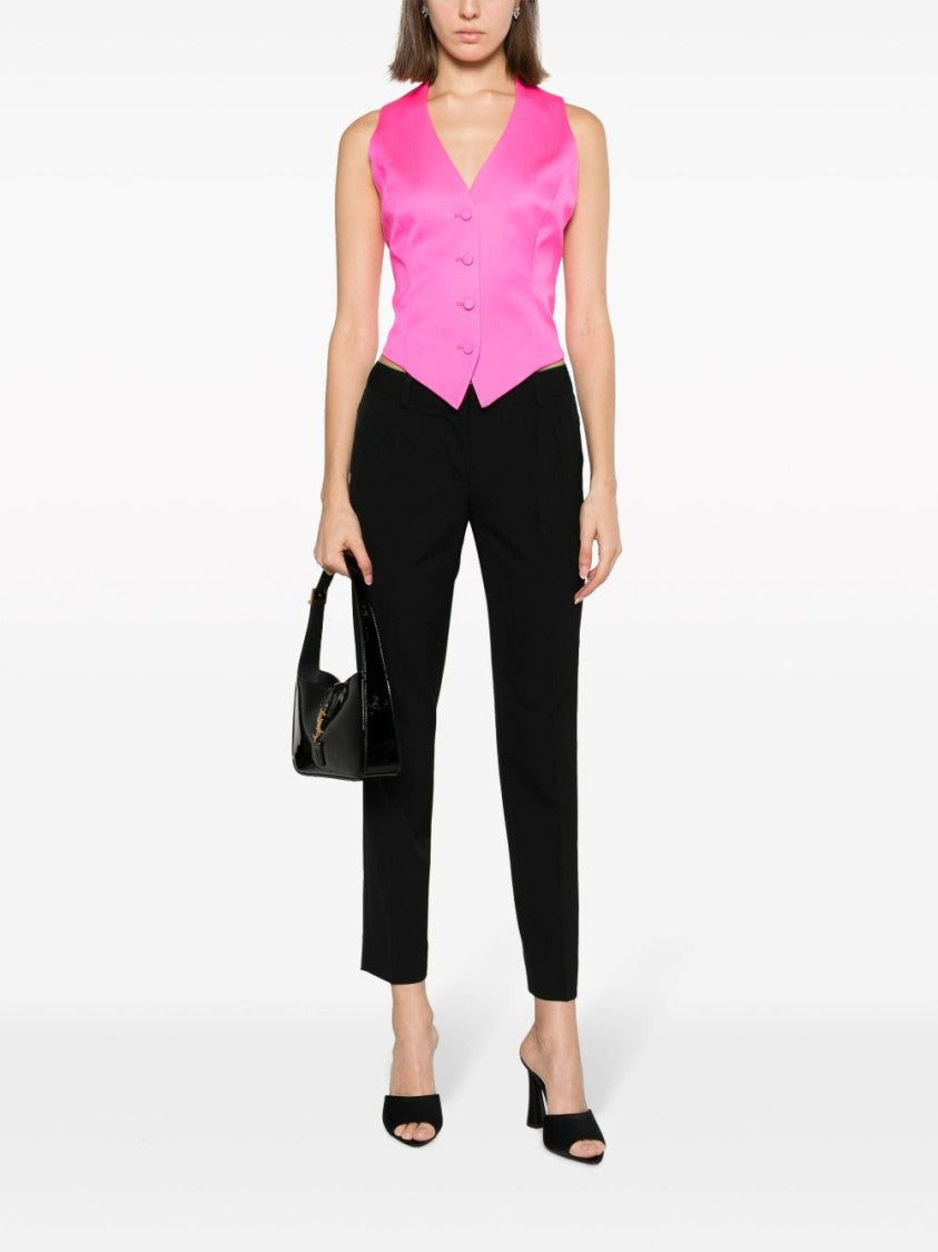Dolce & Gabbana Tailored Black Trousers With Front Pleats